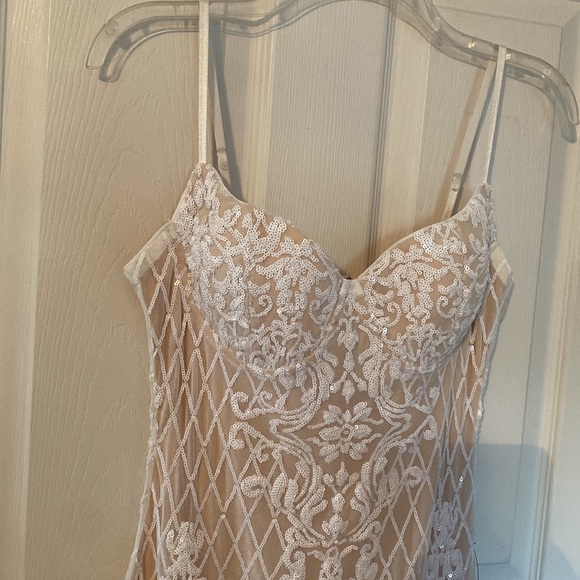 Lulus “Bring the Wow” White Sequin Dress - Picture 4 of 9